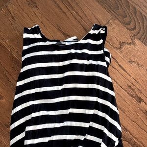 long dress with black and white strips!!